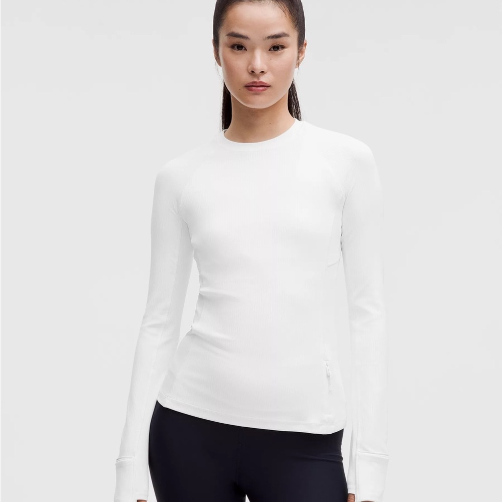 Women's White Long Sleeve Top